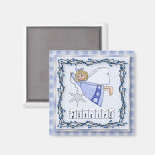 Januari Engel / Fairy Maand Magneet (Voorkant / Achterkant)