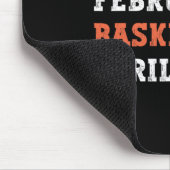 Januari Februari Basketbal April Fun Retr Muismat (Hoek)