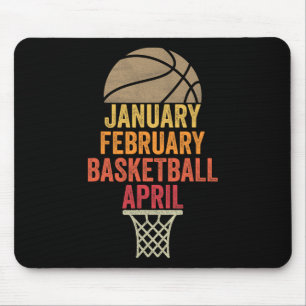 Januari Februari Basketbal April Fun Retro Appare Muismat