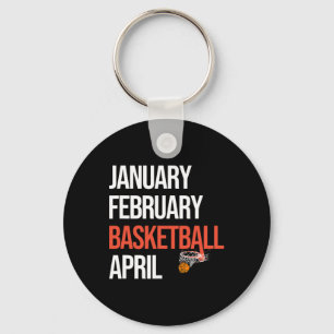 Januari Februari Basketbal April March College Sleutelhanger