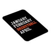 Januari Februari Basketball April Magneet (Rechterzijde)