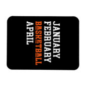 Januari Februari Basketball April Magneet (Horizontaal)