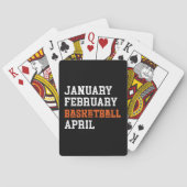 Januari Februari Basketball April Pokerkaarten (Achterkant)
