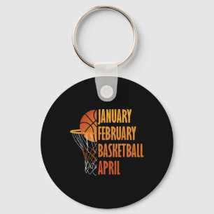 Januari Februari Bysketbyll April Fun Retro Versch Sleutelhanger