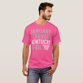 Januari Februari Kentucky April Basketbal T-shirt (Voorkant volledig)
