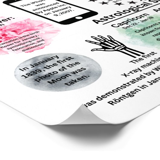 Januari Fun Facts Poster (Hoek)