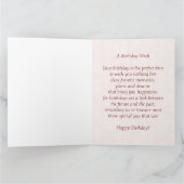 Januari Garnet Birthstone 8.5x11 Verjaardag Kaart (Binnen)