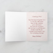 Januari Garnet Birthstone Verjaardag Kaart (Binnen)