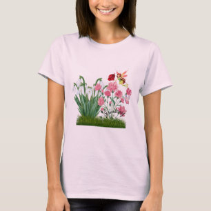 Januari Geboorte Bloemen en Stenen T-shirt
