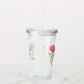 Januari Geboorte Maand Bloemanjer Gepersonaliseerd Acryl Drinkbeker (Rechts)