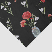 Januari Geboorte Maand Bloemanjer Sneeuwdrop Tissuepapier (Detail)