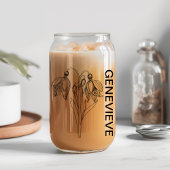 Januari Geboortebloem Sneeuwklokje met Aangepaste  Blikvorm Glas