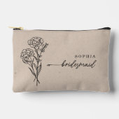 Januari Geboortemaand Bloem Gepersonaliseerd Bruid Etui (Voorkant)