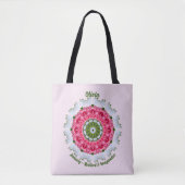 Januari Geboortemaand Bloem Persoonlijke Boodschap Tote Bag (Voorkant)