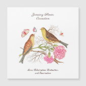 Januari Geboortemaand Bloem Verjaardagscadeau (Voorkant)