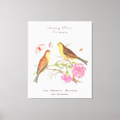 Januari Geboortemaand Bloem Verjaardagscadeau Canvas Afdruk (Voorkant)