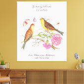 Januari Geboortemaand Bloem Verjaardagscadeau Canvas Afdruk (Insitu (Woonkamer))