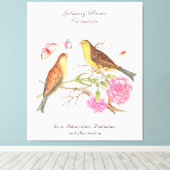 Januari Geboortemaand Bloem Verjaardagscadeau Canvas Afdruk (Insitu (Houten vloer))