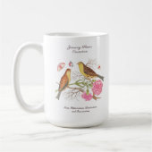 Januari Geboortemaand Bloem Verjaardagscadeau Koffiemok (Links)