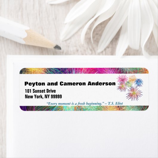 Januari Gepersonaliseerd Adres Etiket (Insitu)