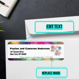 Januari Gepersonaliseerd Adres Etiket