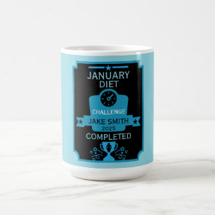 Januari gewichtsverlies gefeliciteerd koffiemok