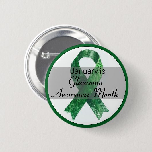 Januari Glaucoma Awareness Month Ronde Button 5,7 Cm (Voorkant /achterkant)