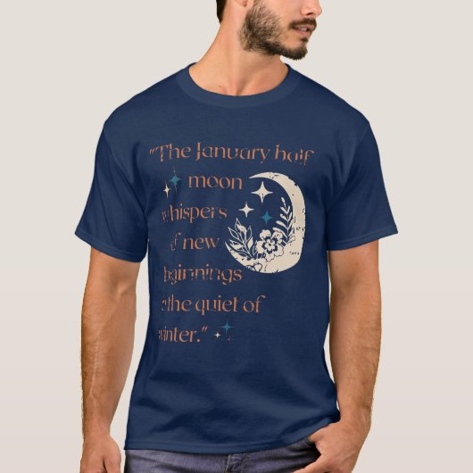 Januari Halve Maan / Nieuw Begin / T-shirt (Voorkant)