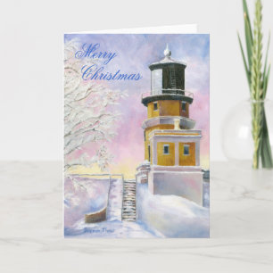 Januari Licht Kerst Blank Kaart