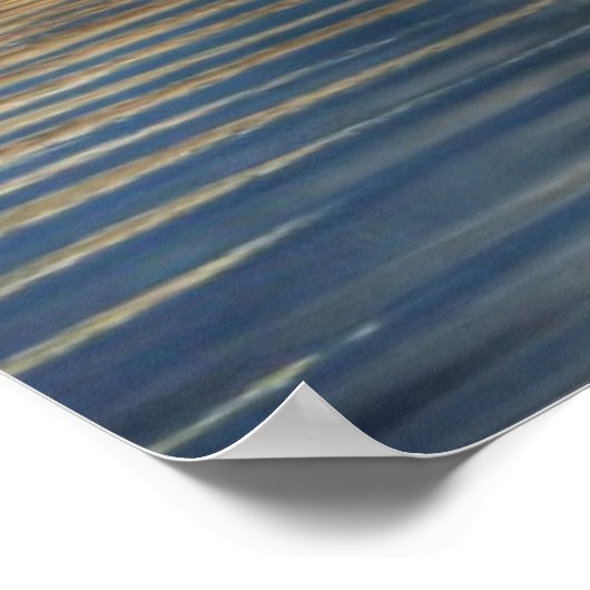 Januari Low Tide Sunset Poster (Hoek)