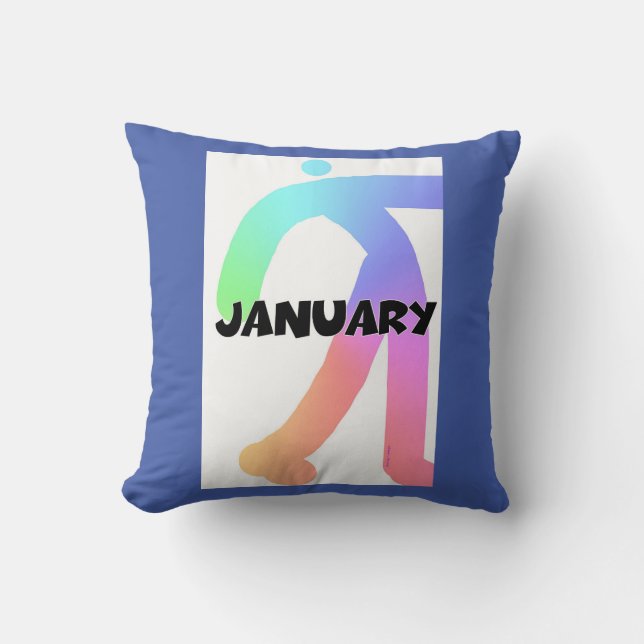 JANUARI MAAND MONOGRAM KUSSEN (Voorkant)
