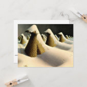 Januari, mooie kunst van Grant Wood Kaart (Voorkant / Achterkant in situ)