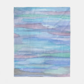 Januari Morning Blue Abstract Fleece Deken (Voorkant)