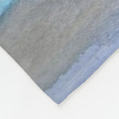 Januari Morning Blue Abstract Fleece Deken (Hoek)