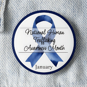 Januari Nationale maand van de bewustwording van m Ronde Button 5,7 Cm
