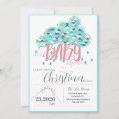 Januari Sprinkle Shower Mom-to-be Baby shower Kaart (Voorkant)