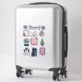Januari stickerblad – Knuffelbeertjes & Wintermagi Sticker (Koffer)