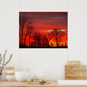 Januari Sunset Poster (Keuken)