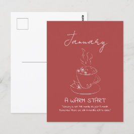  januari Teacup Doodle Positiviteit Briefkaart