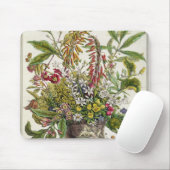 Januari, van twaalf maanden bloemen muismat (Met muis)