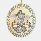 Januari Verjaardag Angel verjaardag aangepaste orn Keramisch Ornament (Links)