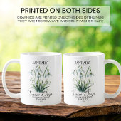 januari Verjaardag Bloemensneeuw Drop Koffiemok