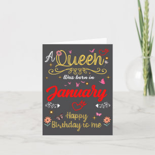 Januari Verjaardag Een Koningin Werd Geboren In Ja Kaart