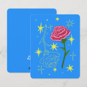 Januari Verjaardag Maand Kaart (anjer) (Voorkant / Achterkant)