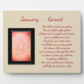 Januari verjaarstone Garnet Fotoplaat (Voorkant)