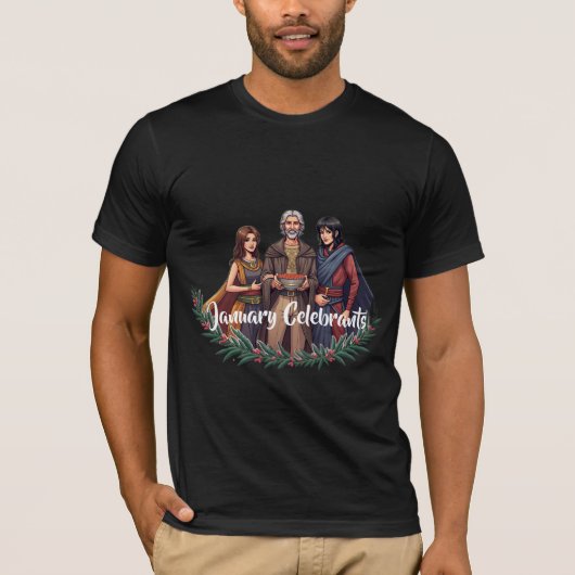 Januari Vierder T-shirt (Voorkant)