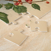 Januari Vintage Winter Bruine Pin-up Legpuzzel (Zijkant)