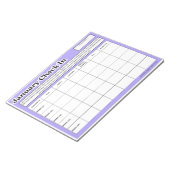 Januari Wekelijkse Student Voortgang Graden Inchec Notitieblok (Schuin)