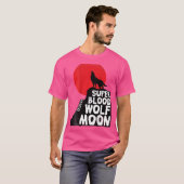 Januari Wolf Moon Maansverduistering T Shirt Astro (Voorkant volledig)