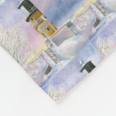 Januari's vuurtoren Split Rock Fleece Deken (Hoek)